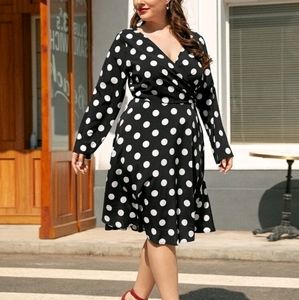 Polka Dot Vintage Retro Pinup Style Dress